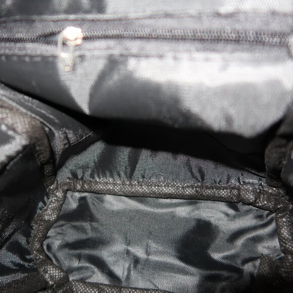 Minnie Mouse Style Mini Back Pack Purse Faux Leather Black with Red Bow Cute - Picture 11 of 12